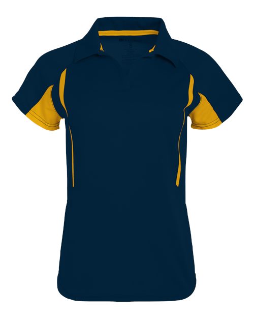 Women's Two-Tone Avenger Polo - Navy/ Light Gold