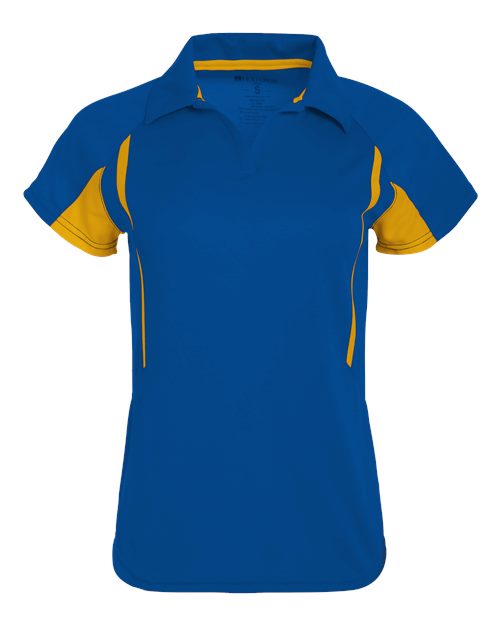 Women's Two-Tone Avenger Polo - Royal/ Light Gold