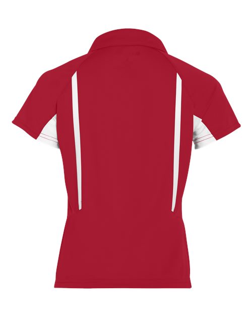 Women's Two-Tone Avenger Polo - Scarlet/ White