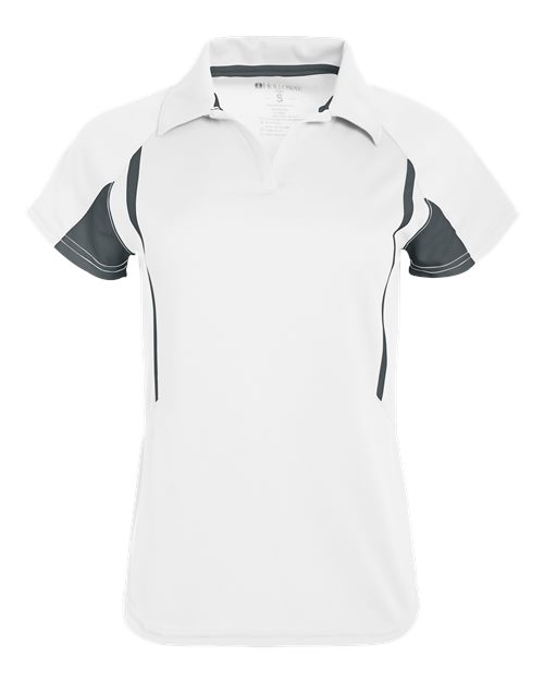 Women's Two-Tone Avenger Polo - White/ Graphite