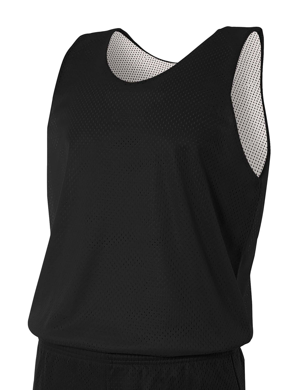 A4 Sprint Youth Reversible Mesh Tank - Black/ White