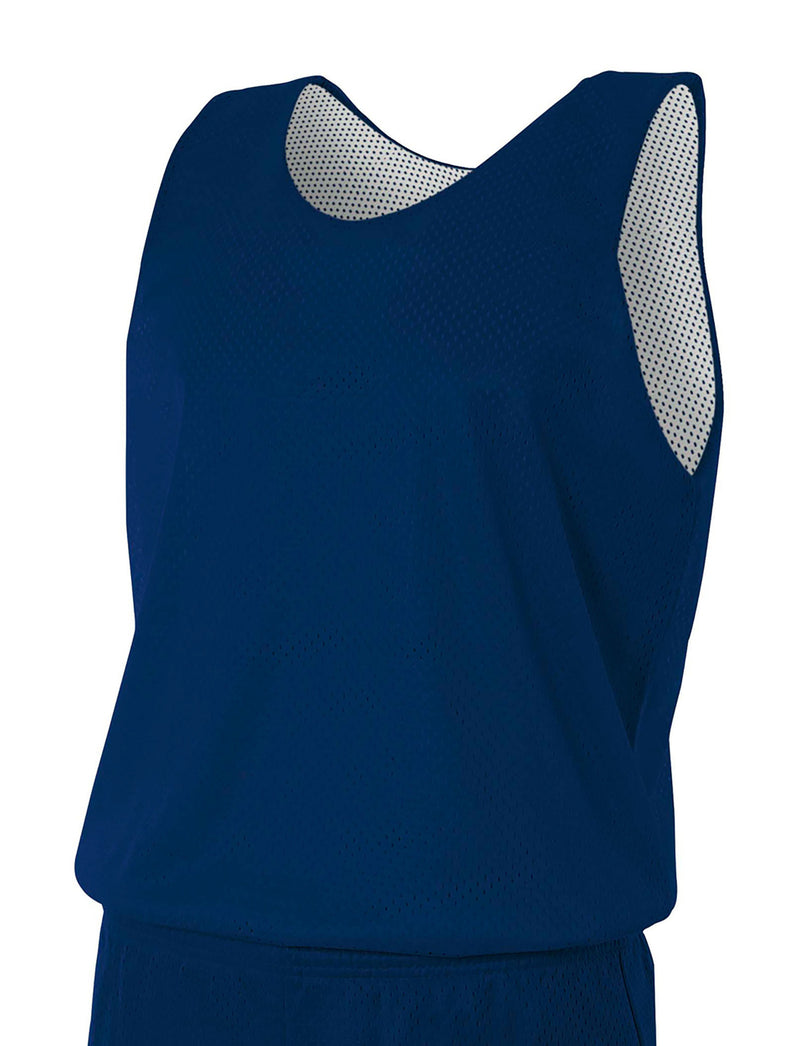 A4 Sprint Youth Reversible Mesh Tank - Navy/ White