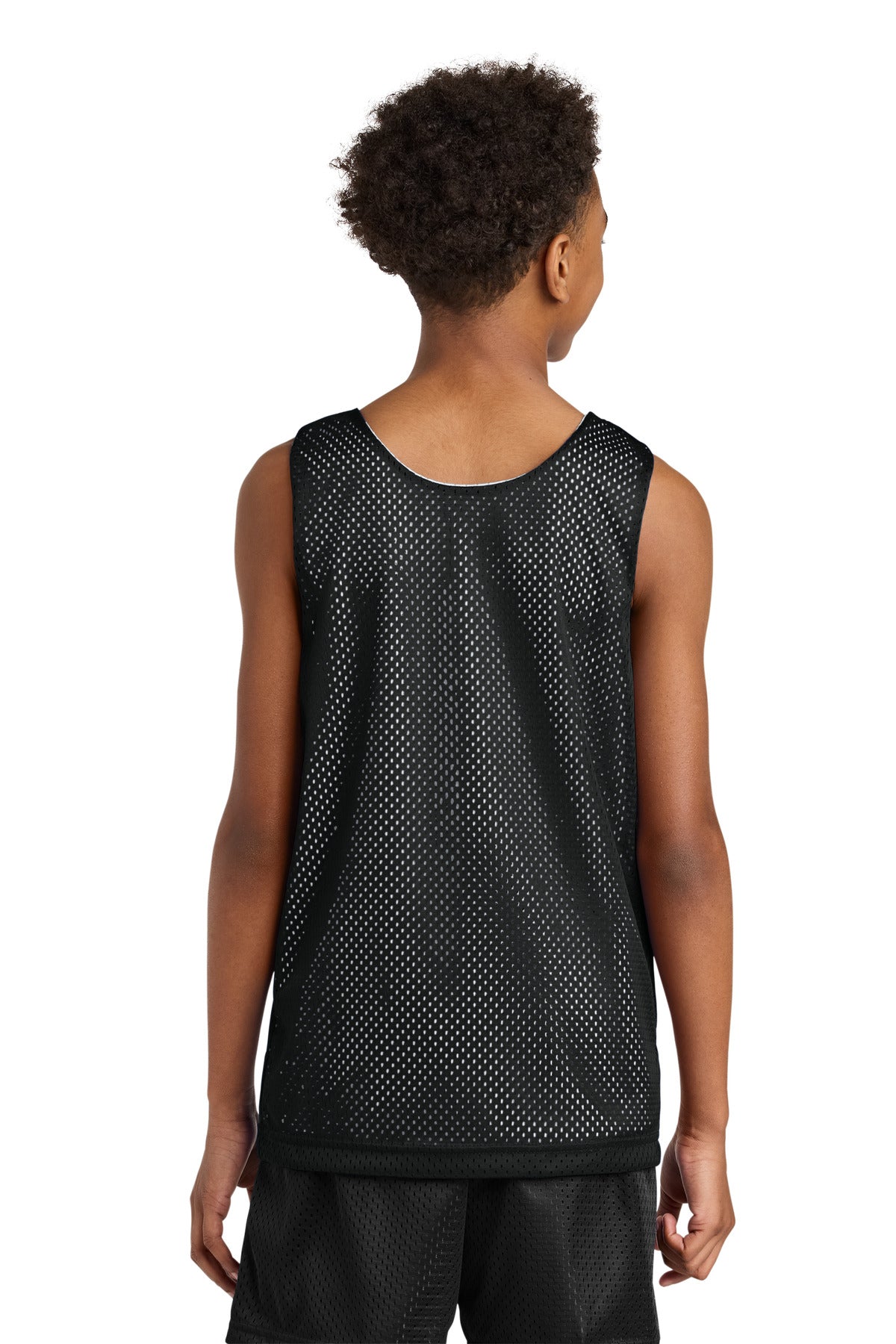 A4 Sprint Youth Reversible Mesh Tank - Black/ White