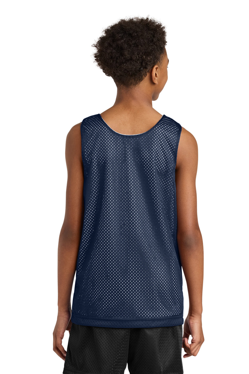 A4 Sprint Youth Reversible Mesh Tank - Navy/ White