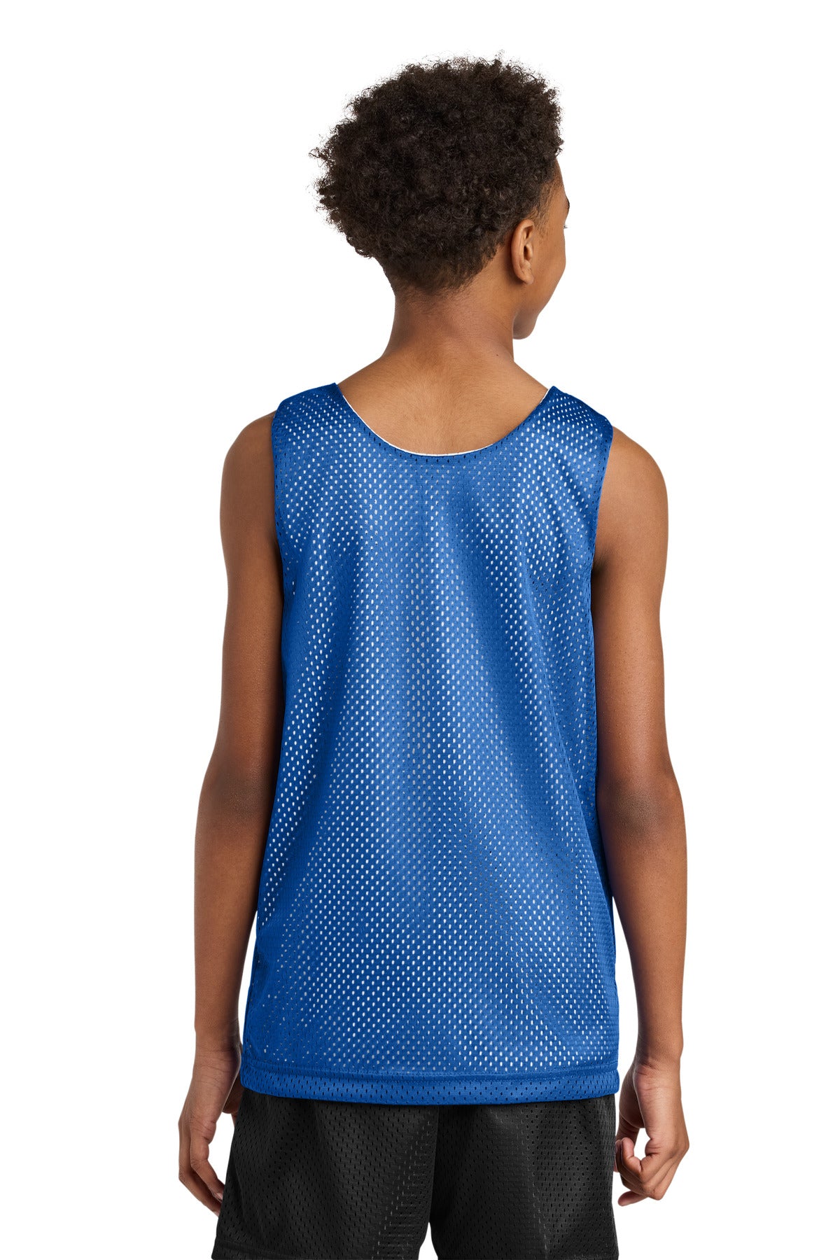 A4 Sprint Youth Reversible Mesh Tank - Royal/ White