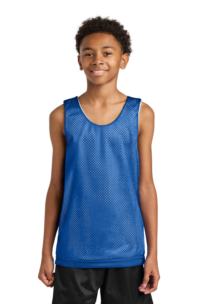 A4 Sprint Youth Reversible Mesh Tank - Royal/ White