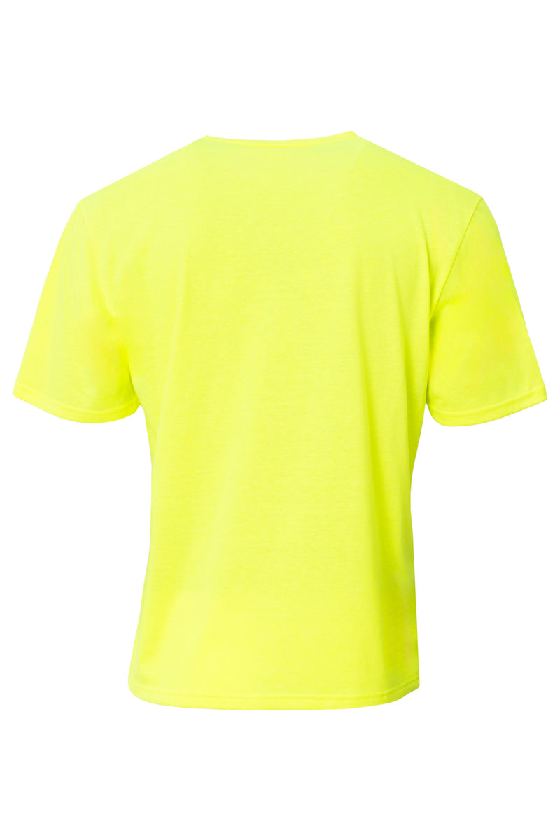 A4 Softek Short Sleeve Tee - Safety Yellow