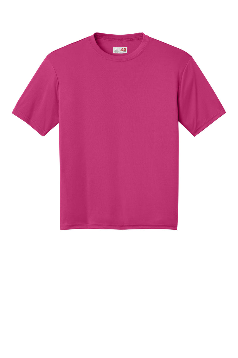 A4 Cooling Performance Short Sleeve Tee - Fuchsia