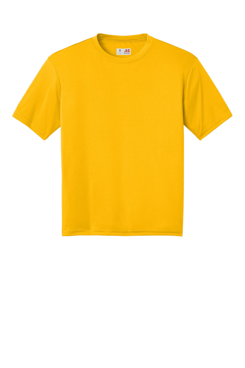 A4 Cooling Performance Short Sleeve Tee - Gold