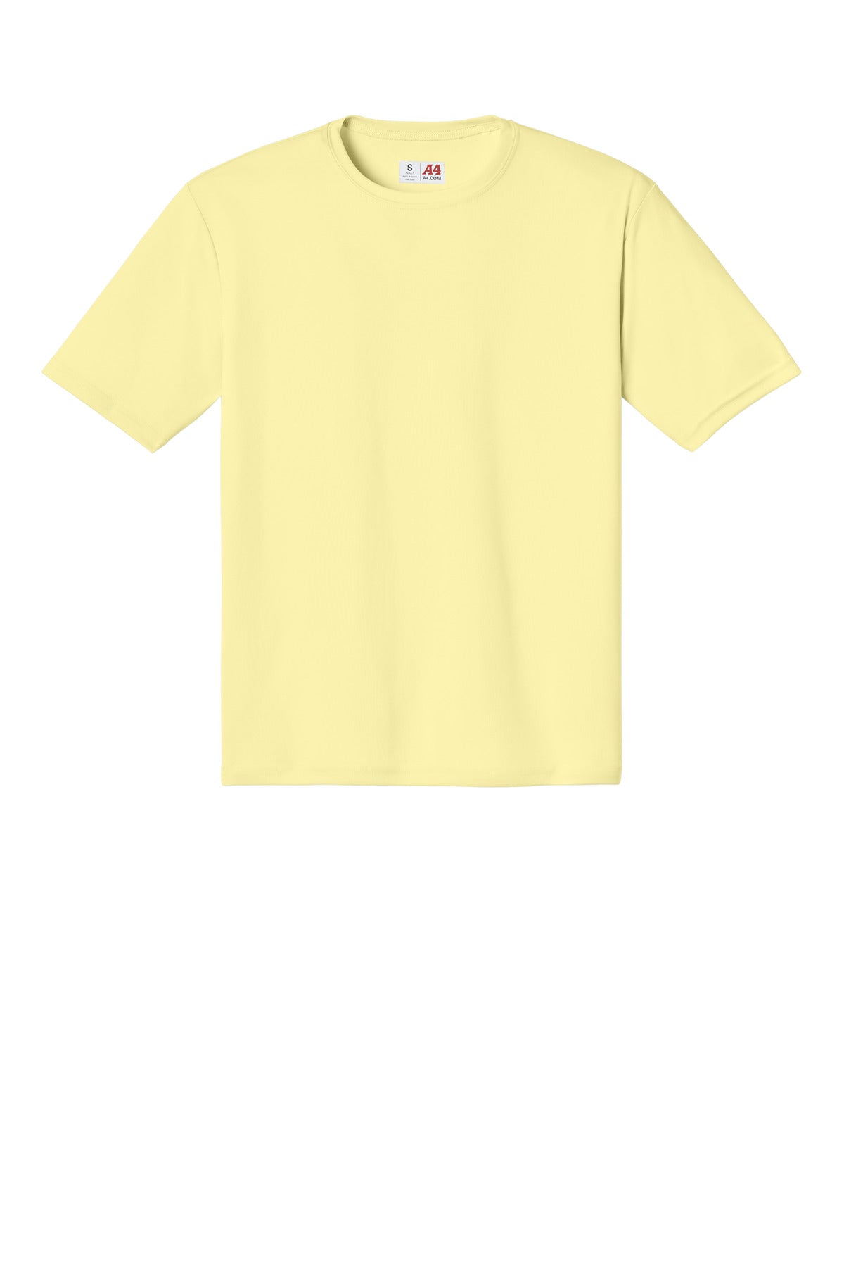 A4 Cooling Performance Short Sleeve Tee - Light Yellow