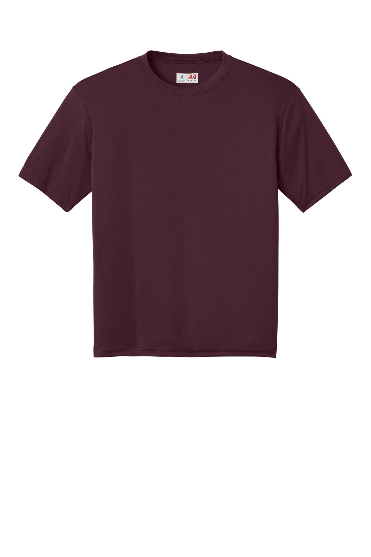 A4 Cooling Performance Short Sleeve Tee - Maroon