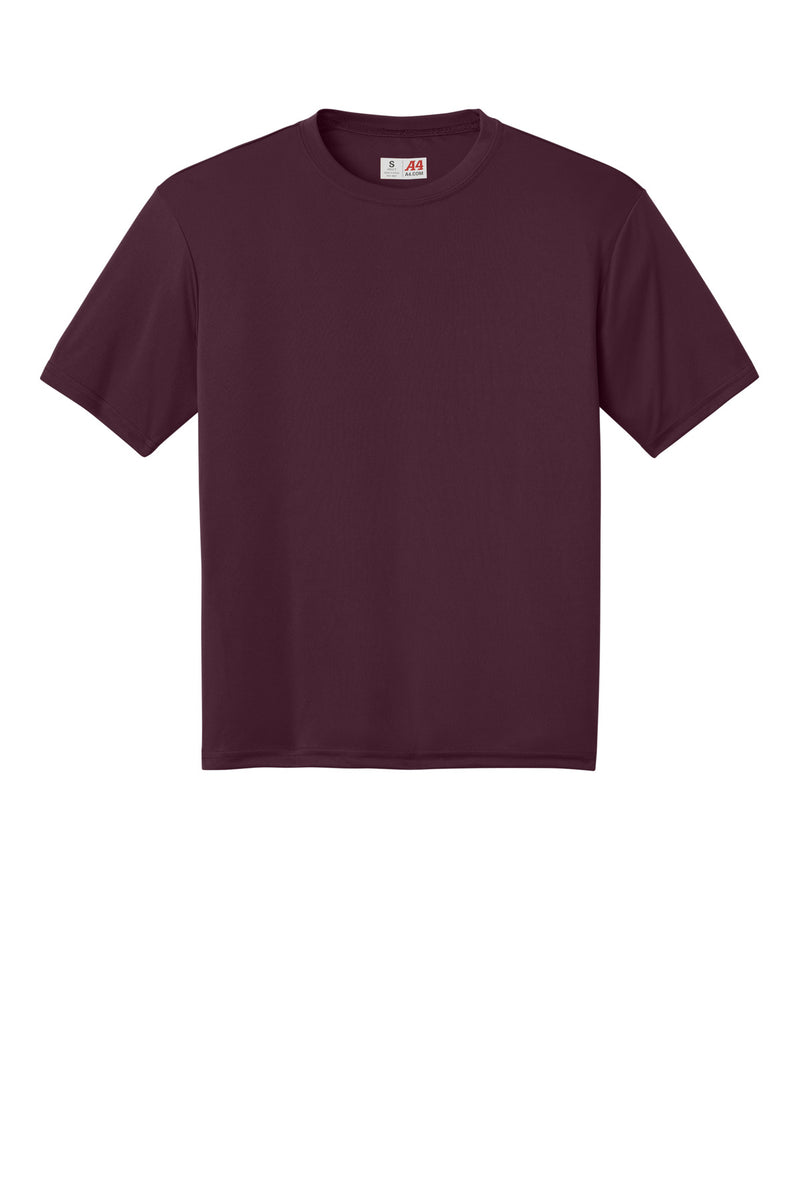A4 Cooling Performance Short Sleeve Tee - Maroon