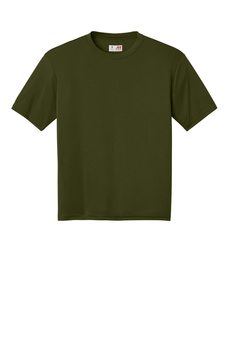 A4 Cooling Performance Short Sleeve Tee - Military Green