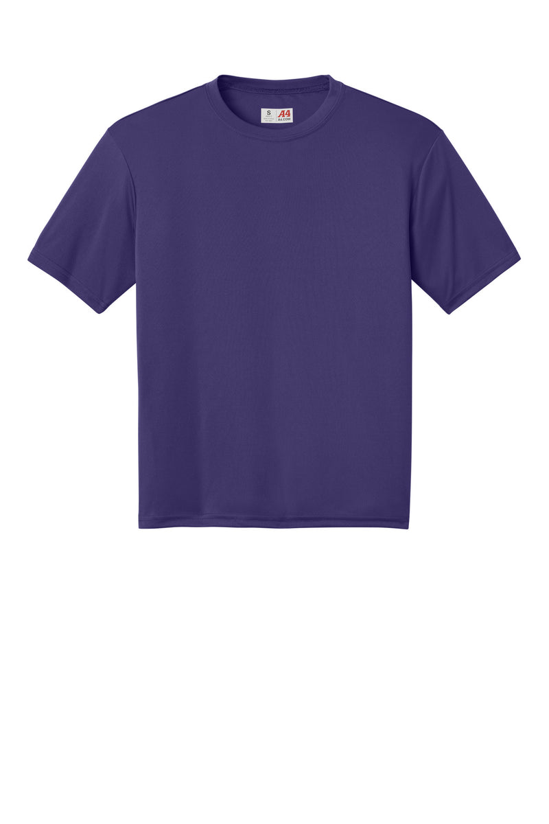 A4 Cooling Performance Short Sleeve Tee - Purple