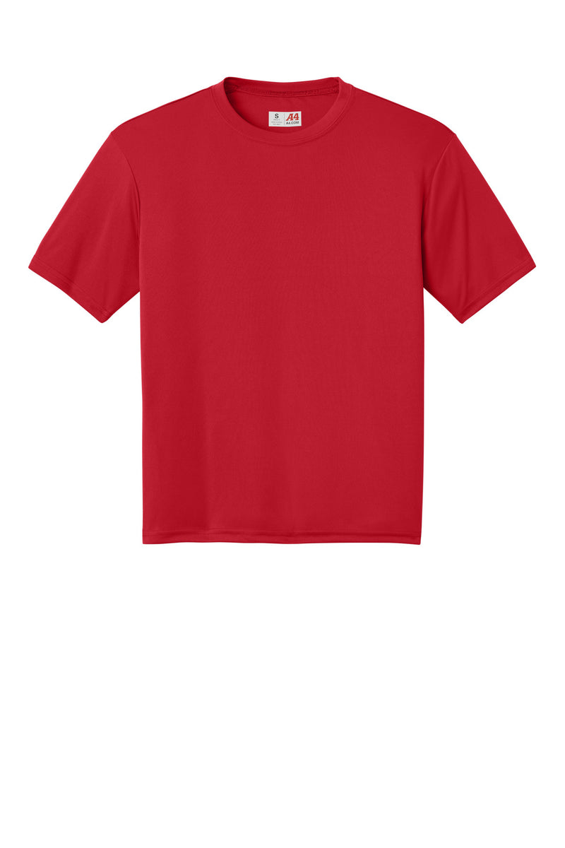 A4 Cooling Performance Short Sleeve Tee - Scarlet