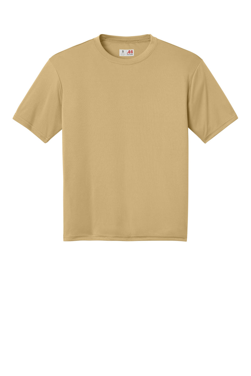 A4 Cooling Performance Short Sleeve Tee - Vegas Gold