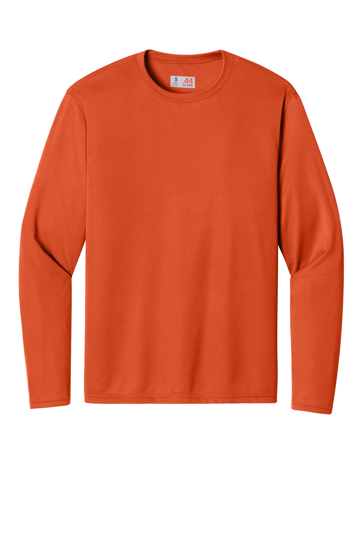 A4 Cooling Performance Long Sleeve Tee - Athletic Orange