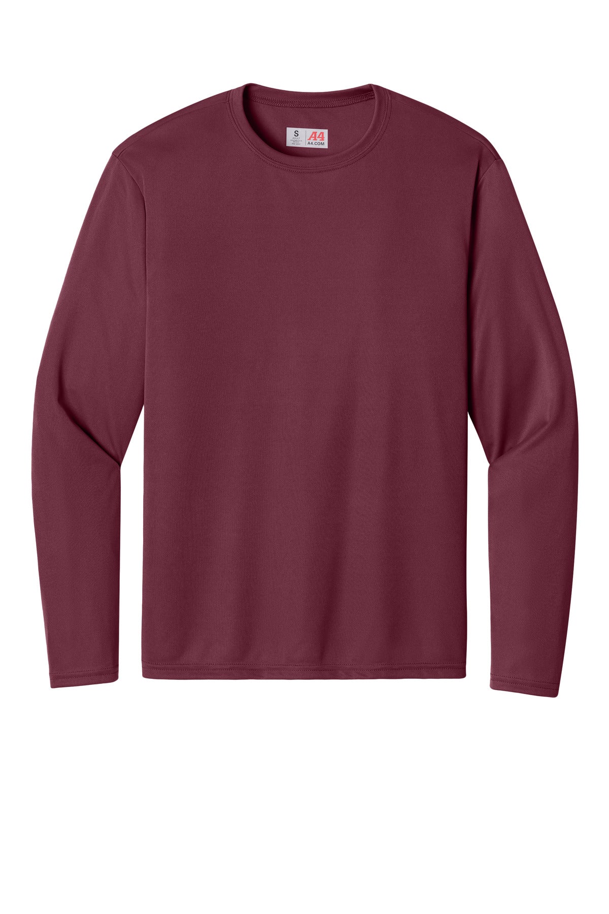 A4 Cooling Performance Long Sleeve Tee - Cardinal