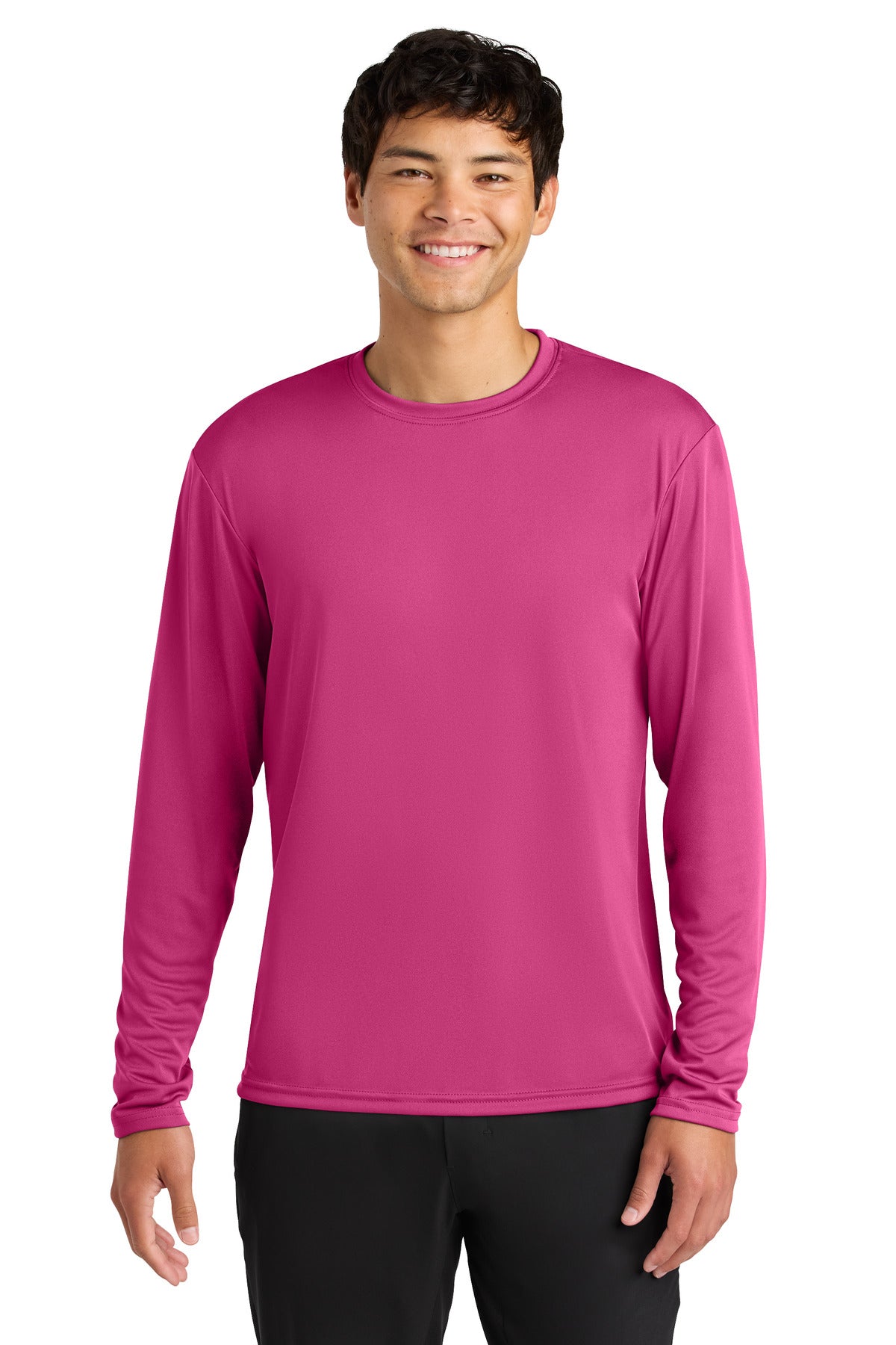 A4 Cooling Performance Long Sleeve Tee - Fuchsia