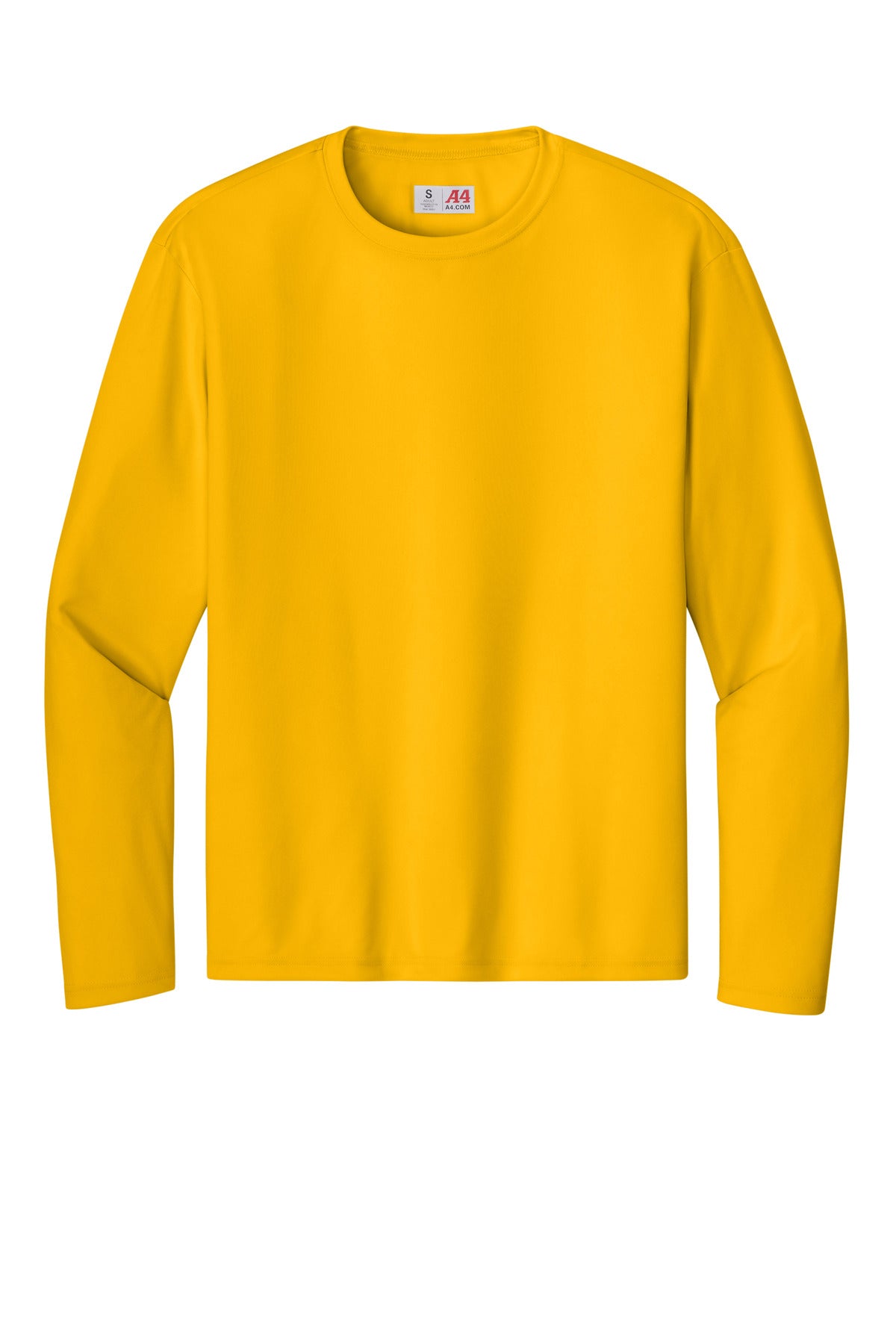 A4 Cooling Performance Long Sleeve Tee - Gold