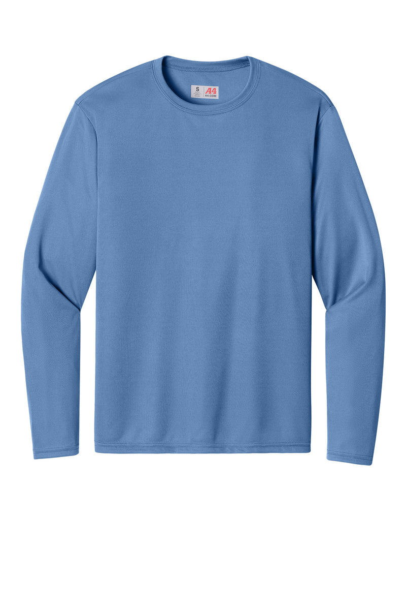 A4 Cooling Performance Long Sleeve Tee - Light Blue