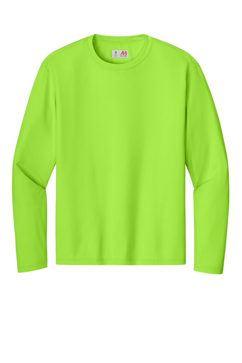 A4 Cooling Performance Long Sleeve Tee - Lime