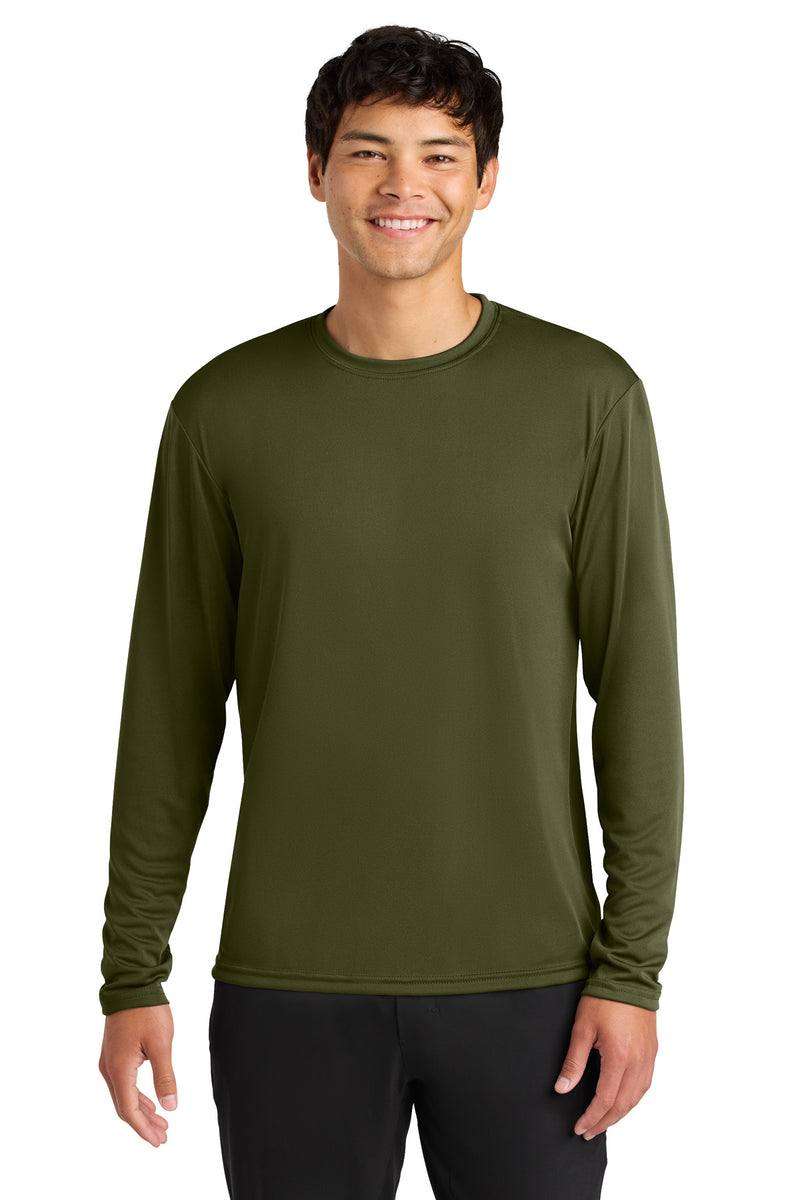 A4 Cooling Performance Long Sleeve Tee - Military Green