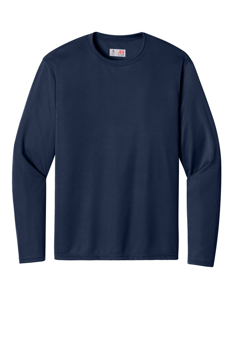 A4 Cooling Performance Long Sleeve Tee - Navy
