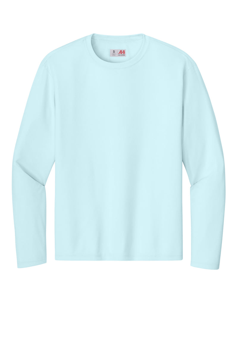 A4 Cooling Performance Long Sleeve Tee - Pastel Blue