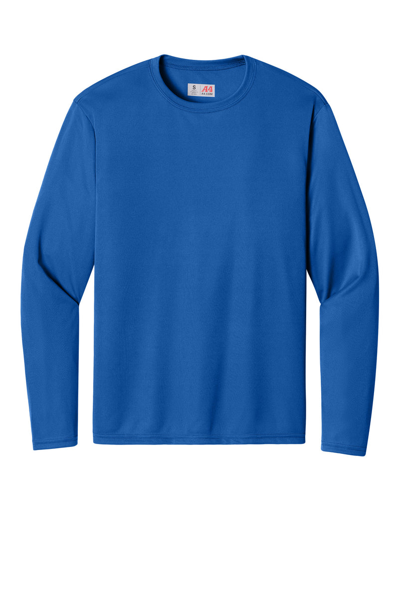 A4 Cooling Performance Long Sleeve Tee - Royal