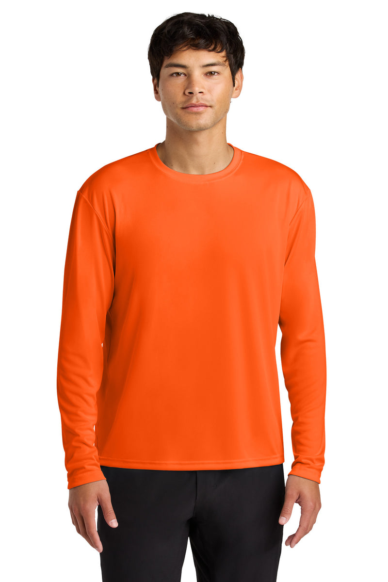 A4 Cooling Performance Long Sleeve Tee - Safety Orange
