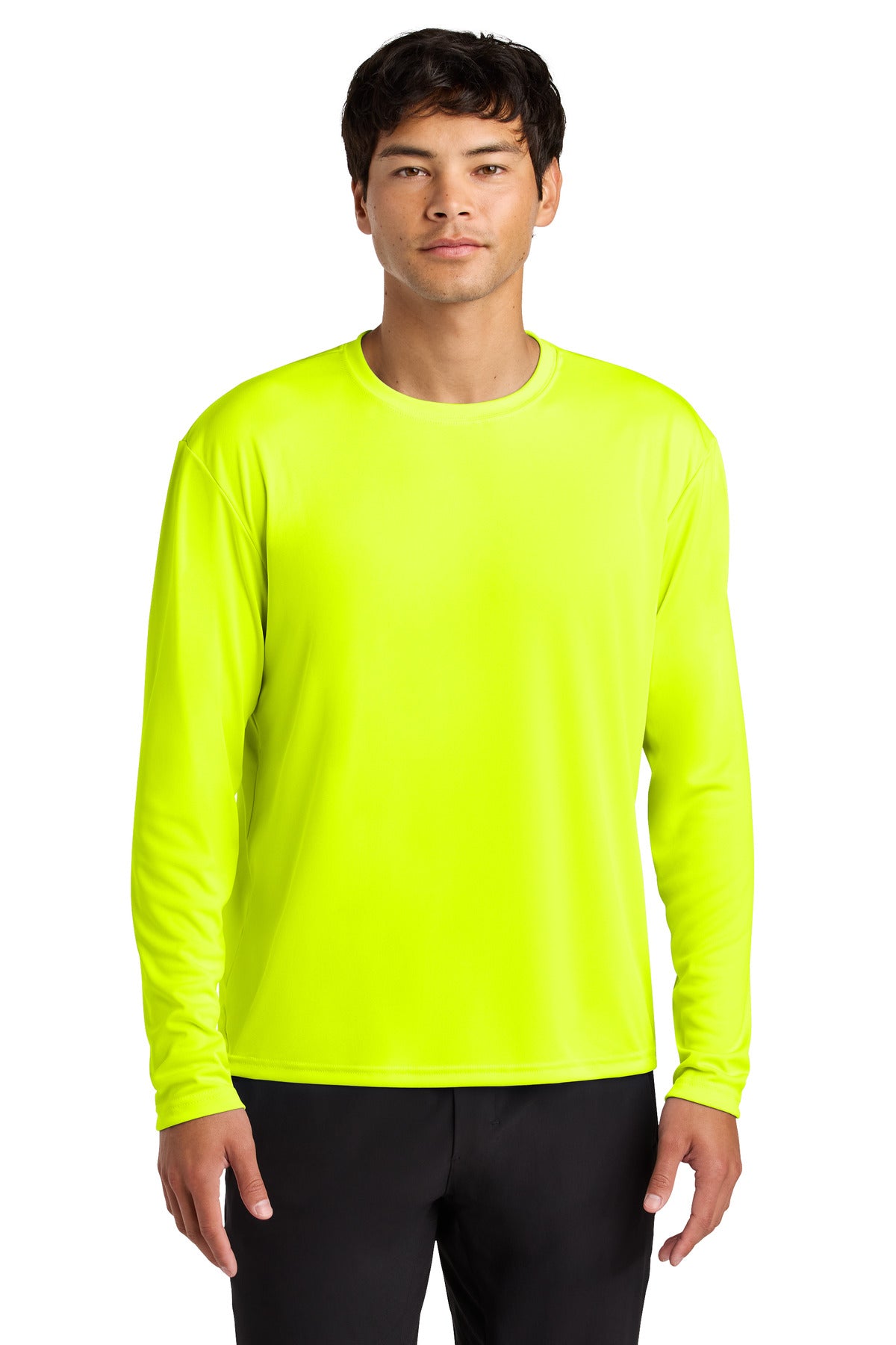 A4 Cooling Performance Long Sleeve Tee - Safety Yellow