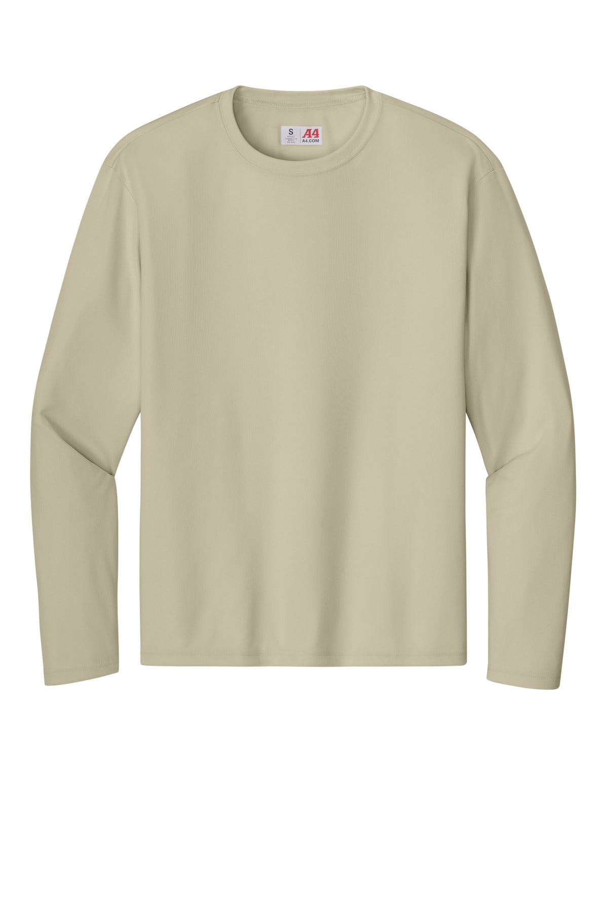 A4 Cooling Performance Long Sleeve Tee - Sand