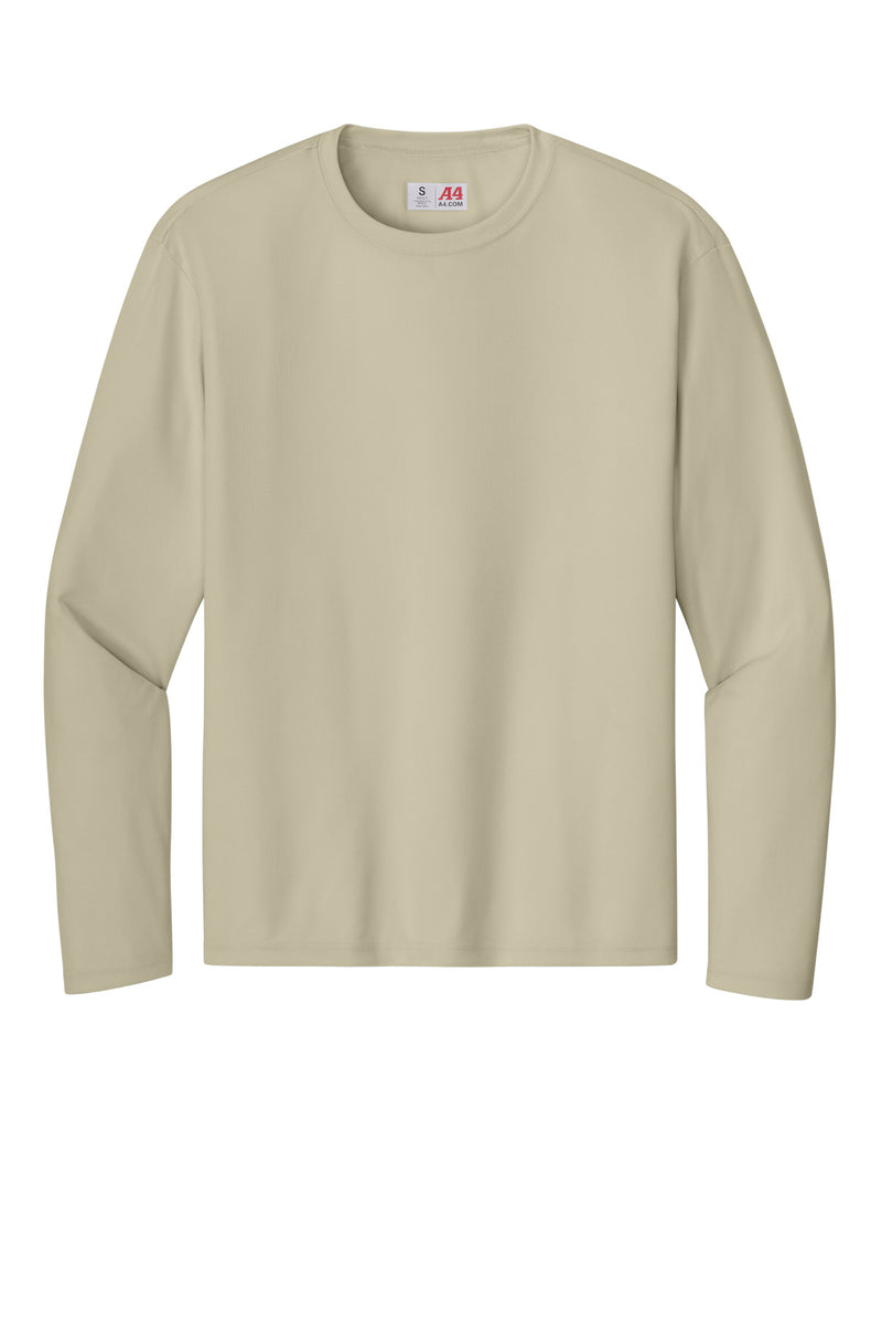 A4 Cooling Performance Long Sleeve Tee - Sand