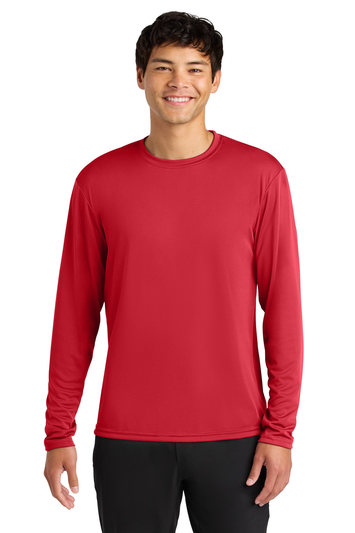 A4 Cooling Performance Long Sleeve Tee - Scarlet