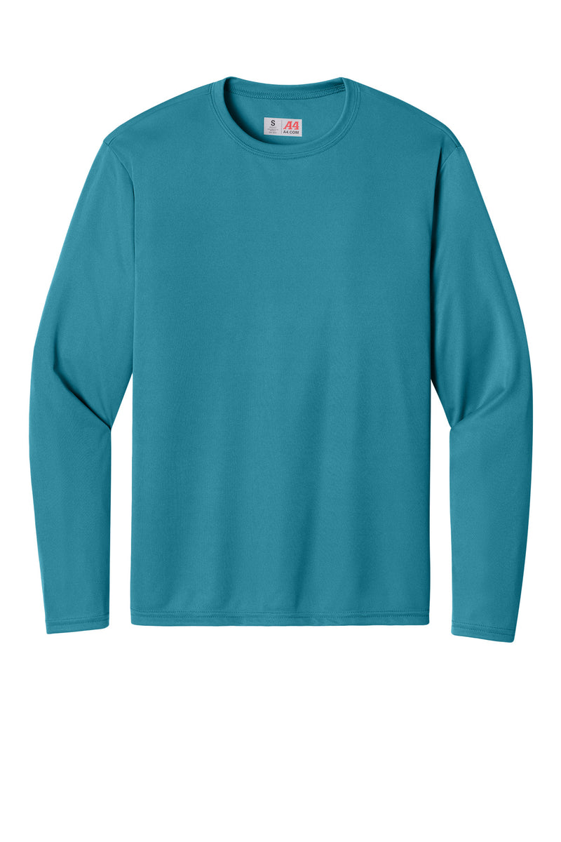 A4 Cooling Performance Long Sleeve Tee - Teal