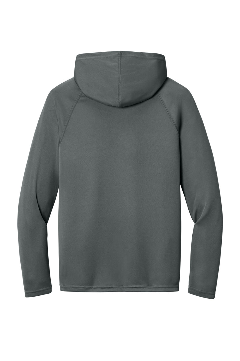 A4 Cooling Performance Long Sleeve Hooded Tee - Graphite