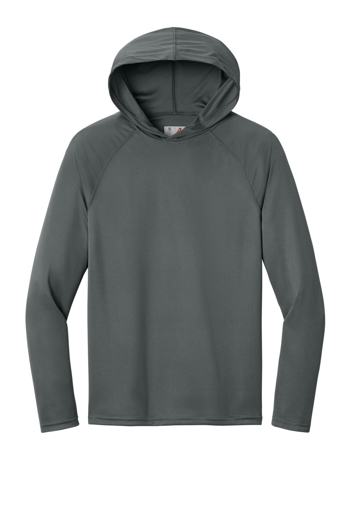 A4 Cooling Performance Long Sleeve Hooded Tee - Graphite