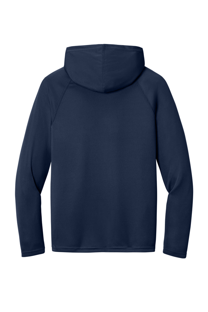 A4 Cooling Performance Long Sleeve Hooded Tee - Navy