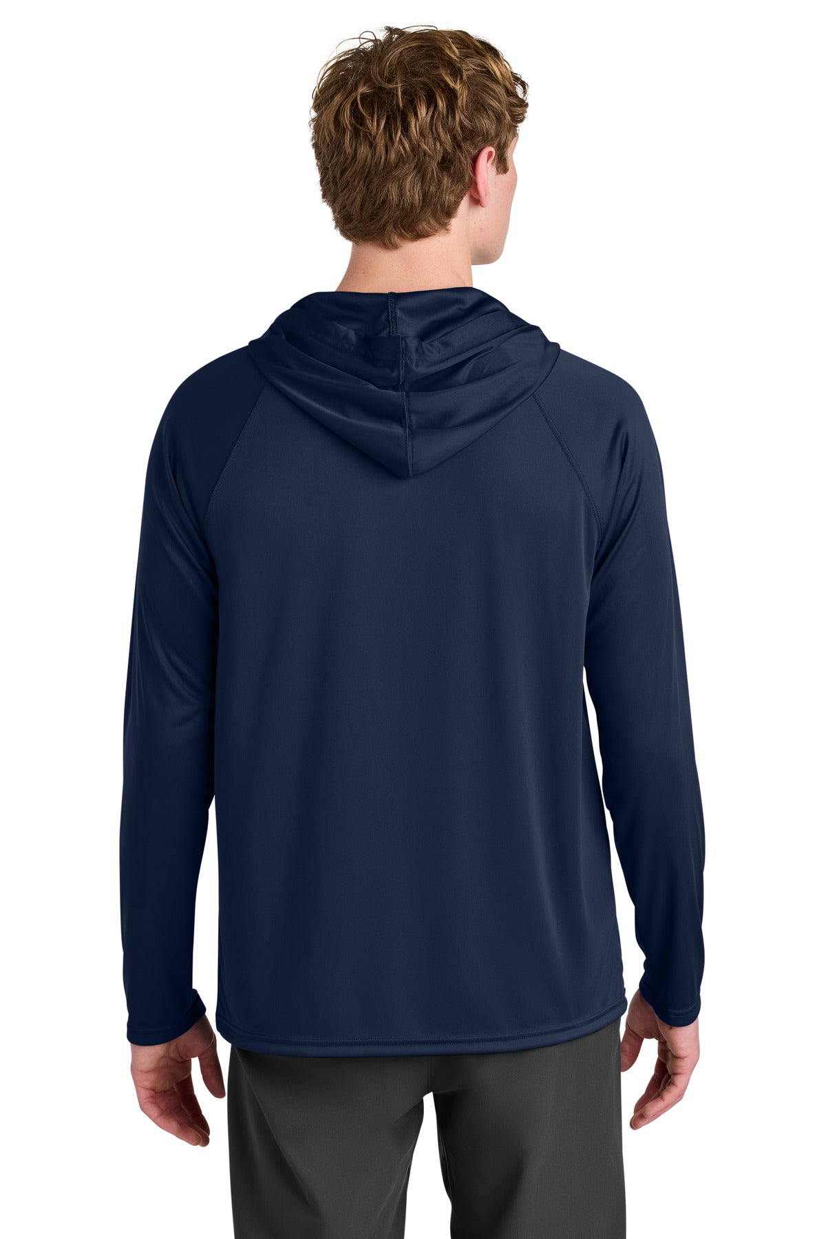A4 Cooling Performance Long Sleeve Hooded Tee - Navy