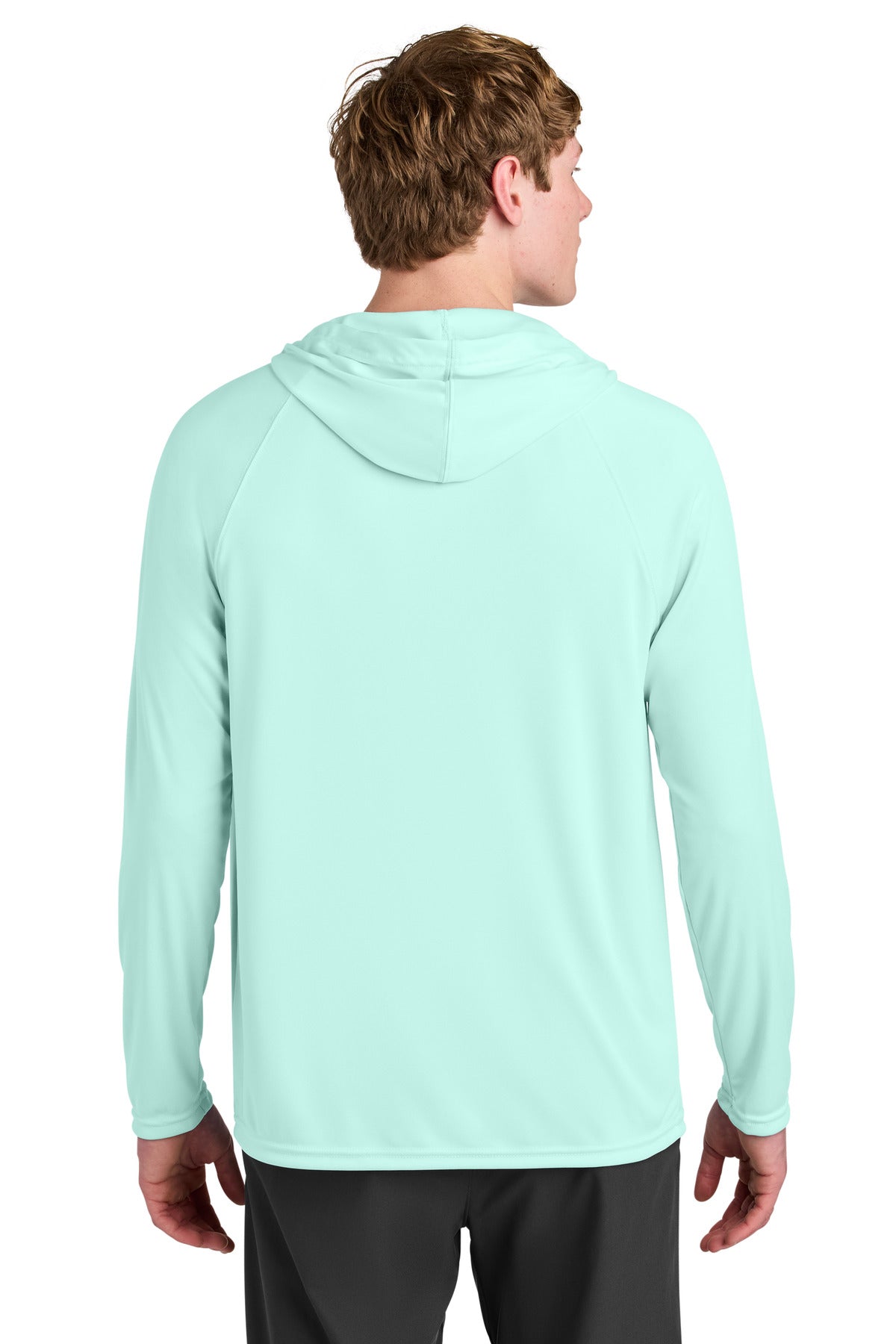 A4 Cooling Performance Long Sleeve Hooded Tee - Pastel Mint