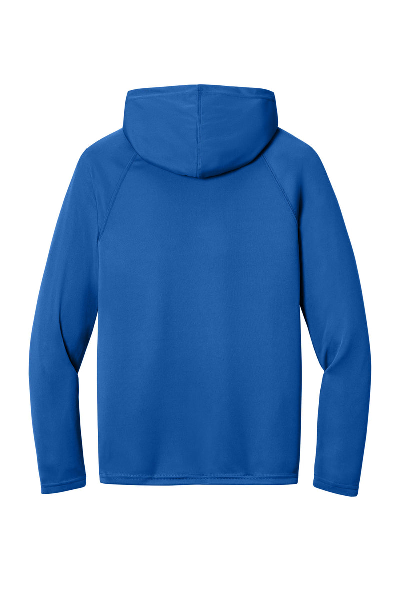 A4 Cooling Performance Long Sleeve Hooded Tee - Royal