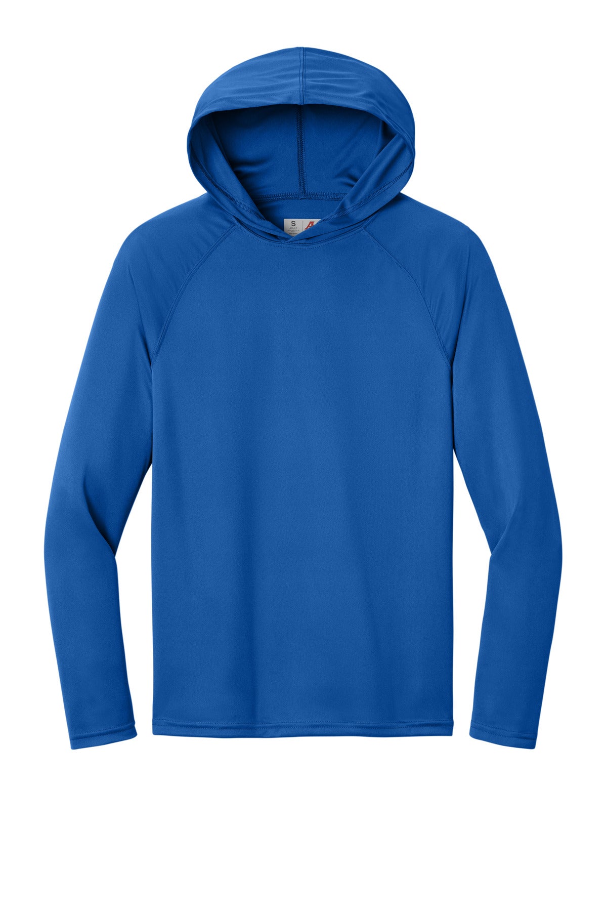 A4 Cooling Performance Long Sleeve Hooded Tee - Royal