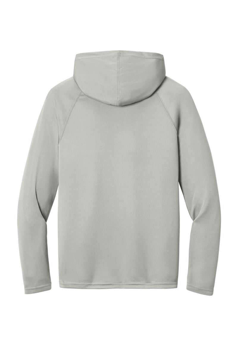 A4 Cooling Performance Long Sleeve Hooded Tee - Silver