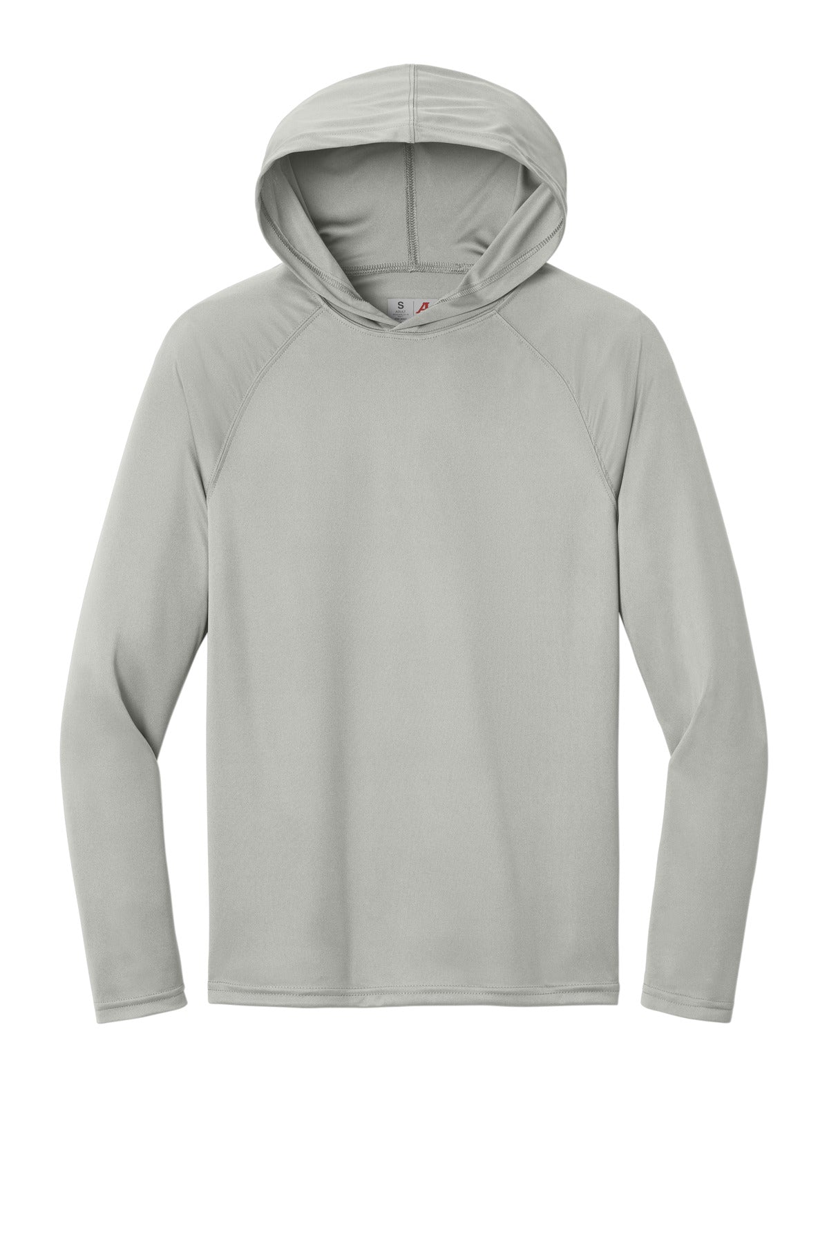 A4 Cooling Performance Long Sleeve Hooded Tee - Silver