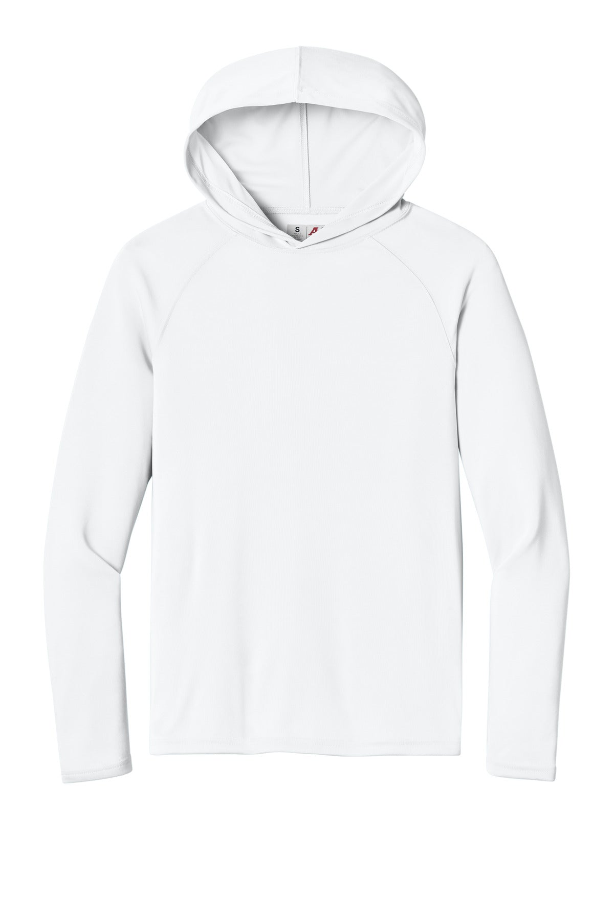 A4 Cooling Performance Long Sleeve Hooded Tee - White