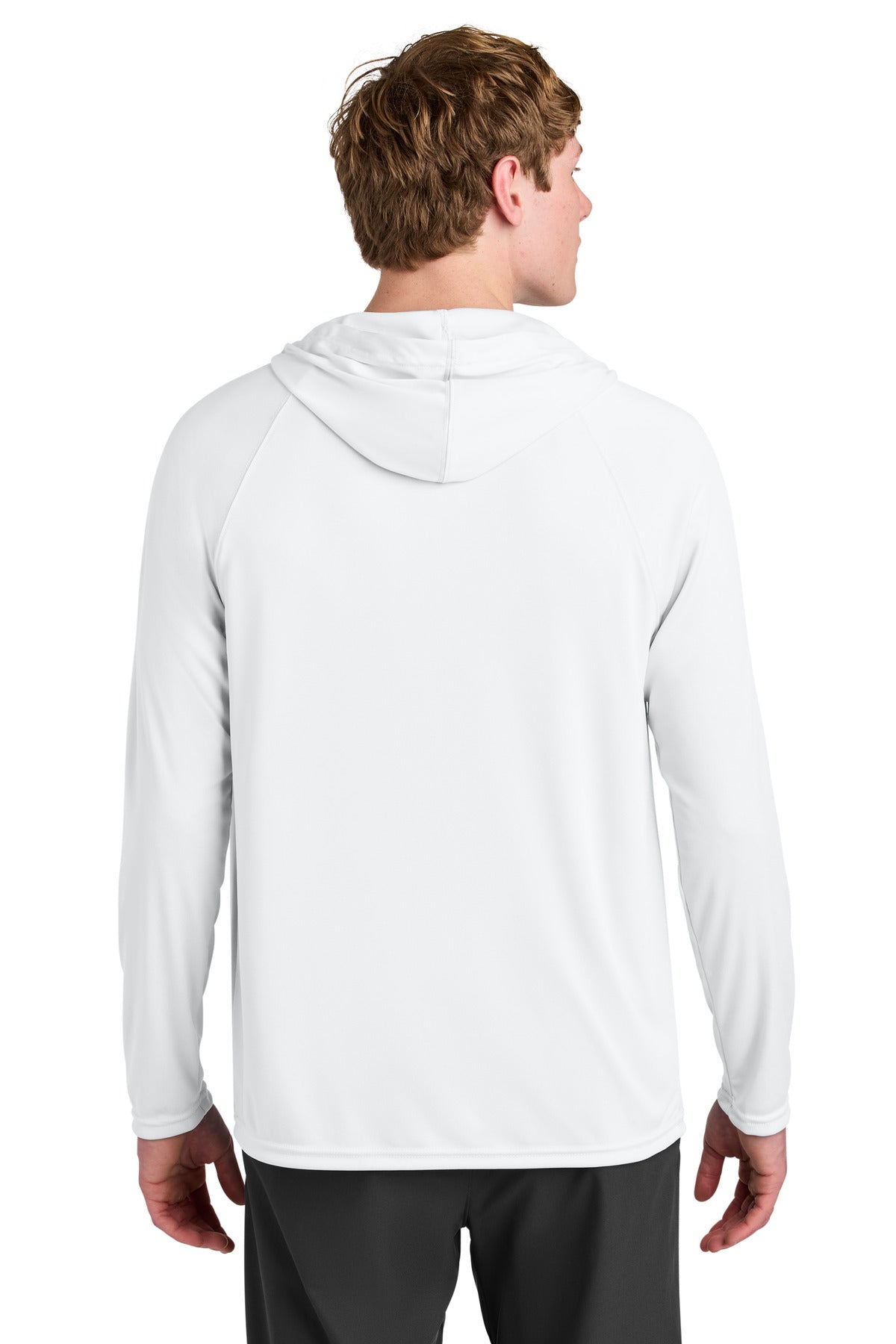 A4 Cooling Performance Long Sleeve Hooded Tee - White