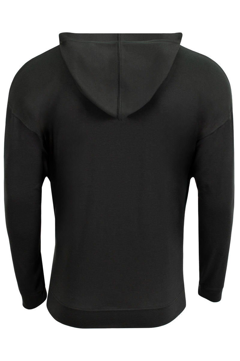 A4 Softek Long Sleeve Hooded Tee - Black