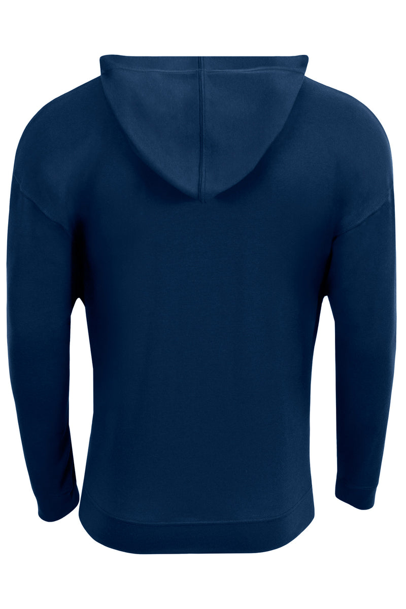 A4 Softek Long Sleeve Hooded Tee - Navy