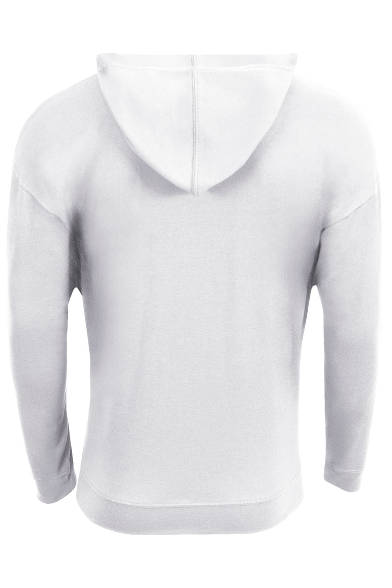A4 Softek Long Sleeve Hooded Tee - White